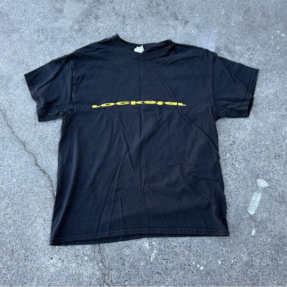 Gildan Black Tee with Yellow Logo